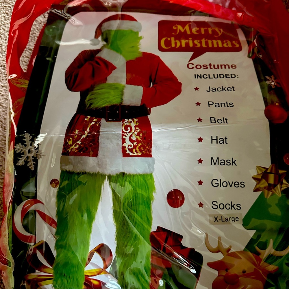 Grinch Costume Adult XL